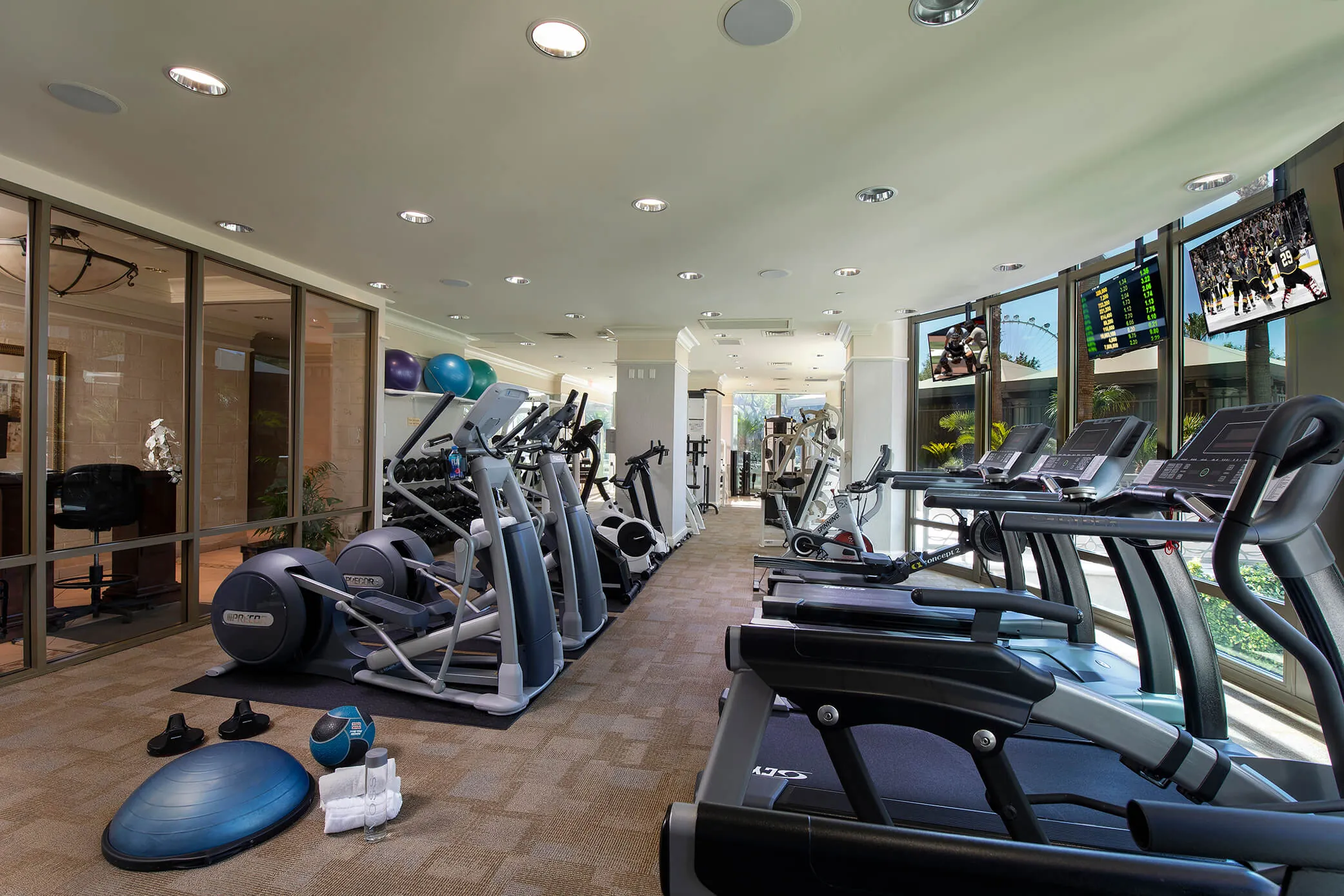 The fitness center