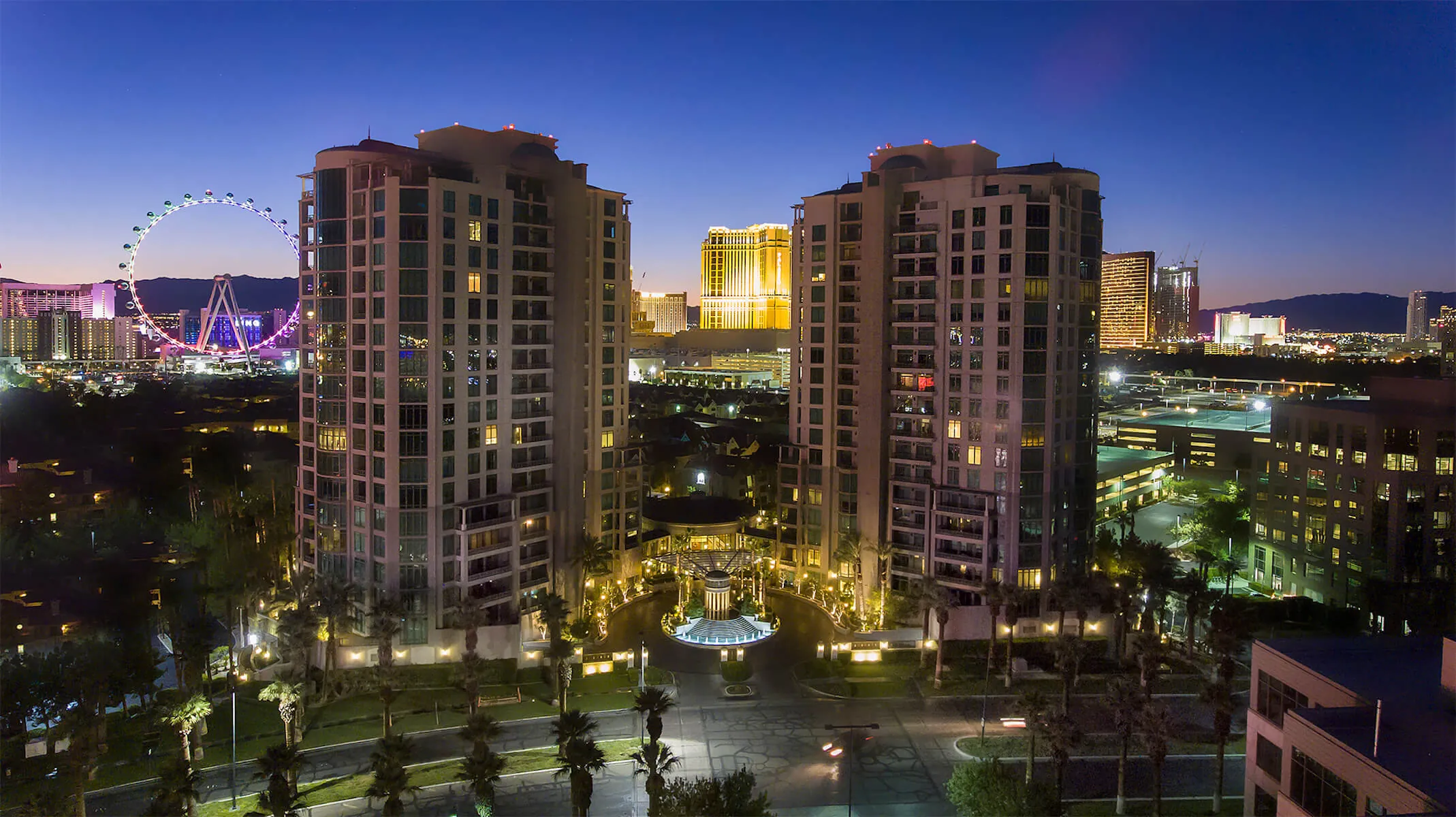 The twin towers of Park Towers